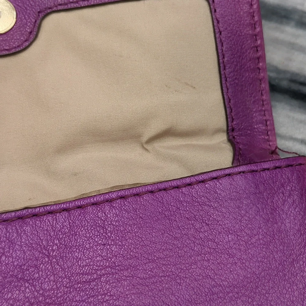 Cole Haan Purple Leather Crossbody Bag